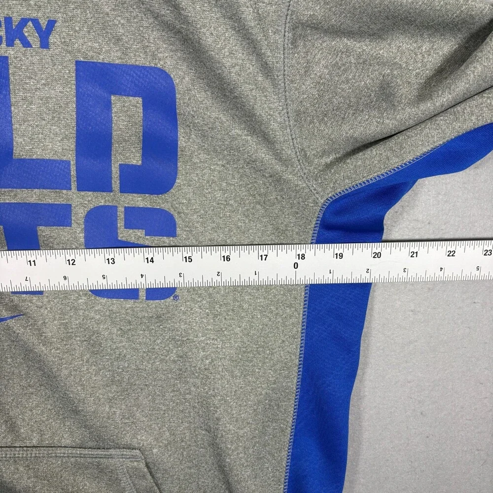 Nike Therma-Fit Kentucky Wildcats Pullover Hoodie Men's S Grey Blue White